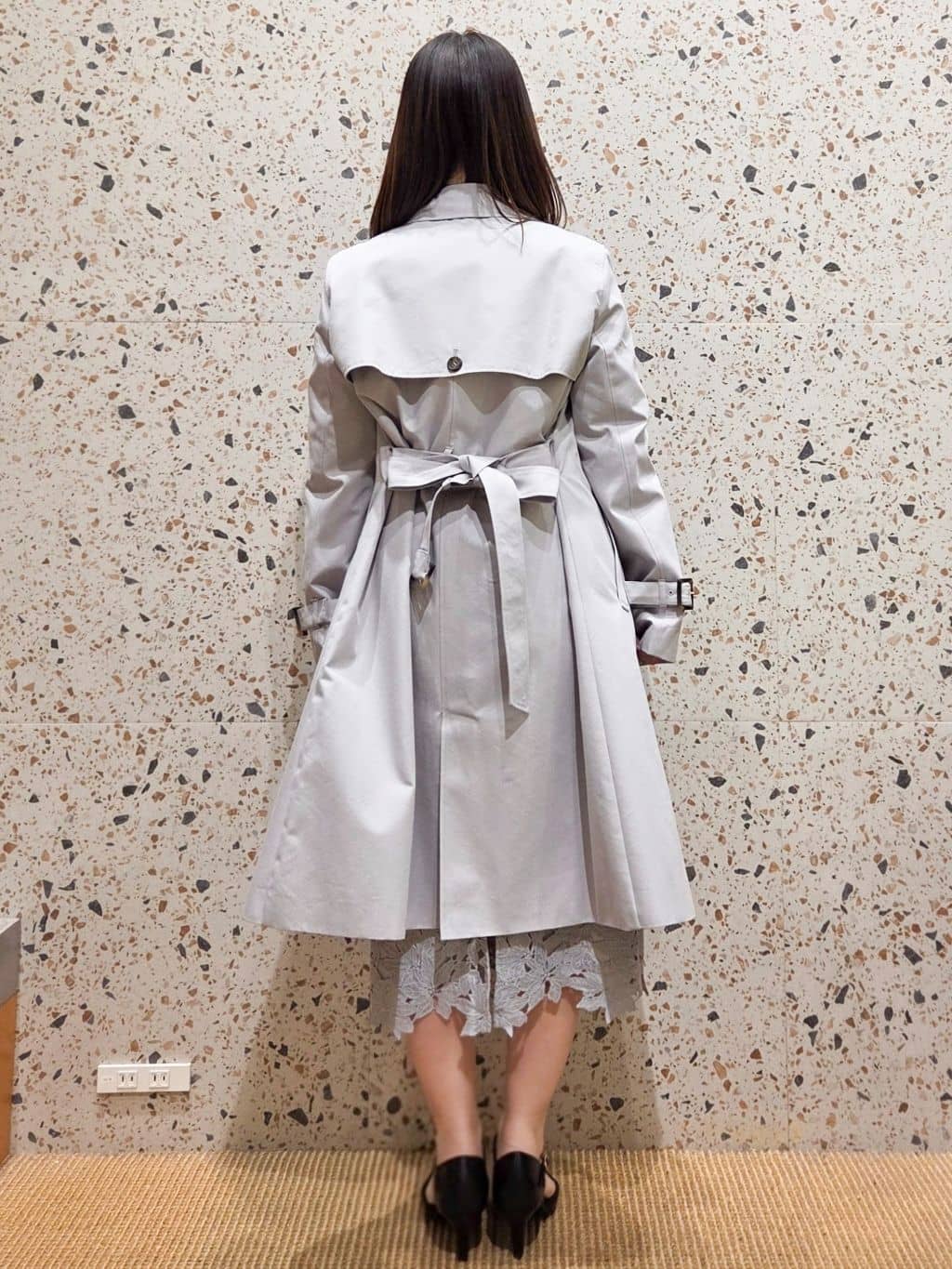 なつみさんの「OPAQUE.CLIP｜撥水トレンチコート【洗濯機OK／花粉対応】《XS～3L》」を使ったコーディネート
