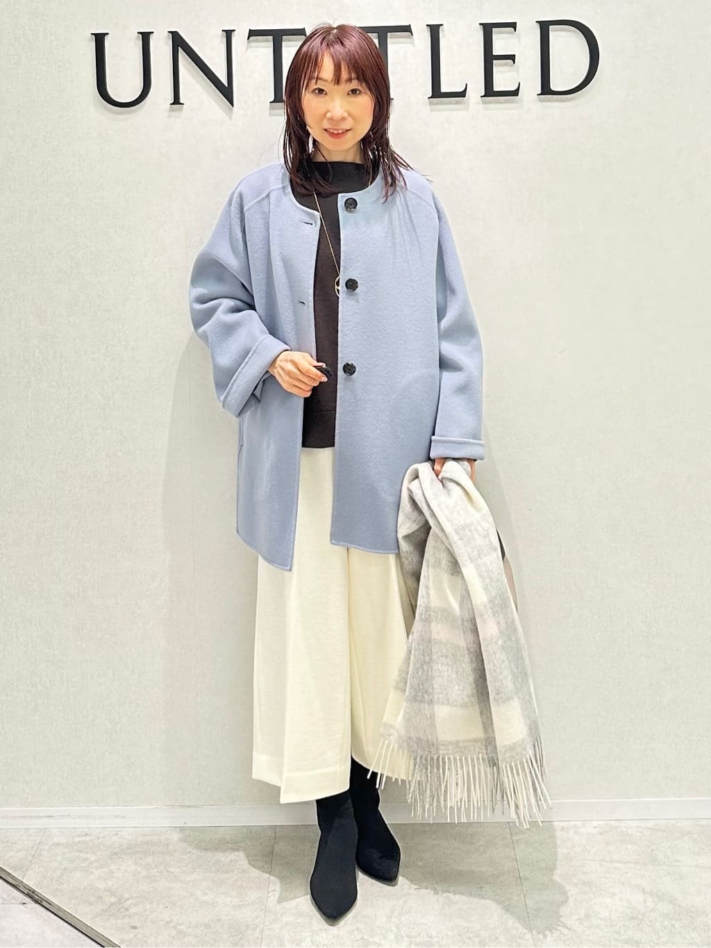 Miwaさんの「UNTITLED｜【洗える】モックネックミラノリブニット」を使ったコーディネート
