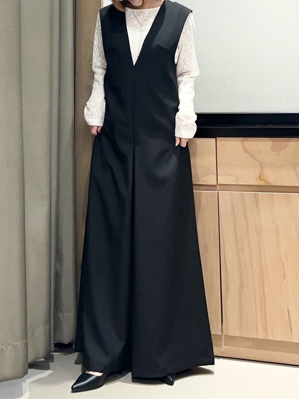 かのさんの「THE SHOP TK｜【通勤スタイルに】ダブルクロス ノーカラージャケット/セットアップ可」を使ったコーディネート