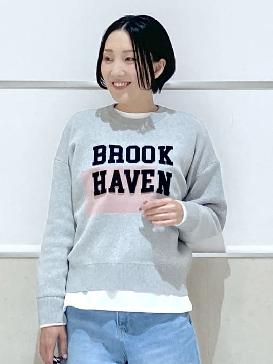 eriko さんの「Dessin｜【体型カバー/レイヤード/洗える】ジョーゼットプルオーバーブラウス」を使ったコーディネート