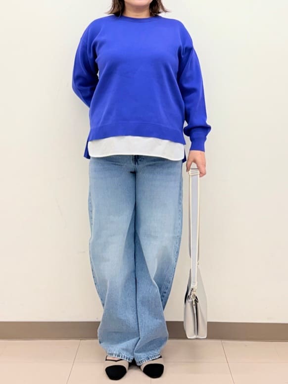 haruさんの「SHOO･LA･RUE｜【高レビュー/洗濯機可/S-LL】さらに軽くなった スポンディッシュ裾フェイクトップス」を使ったコーディネート