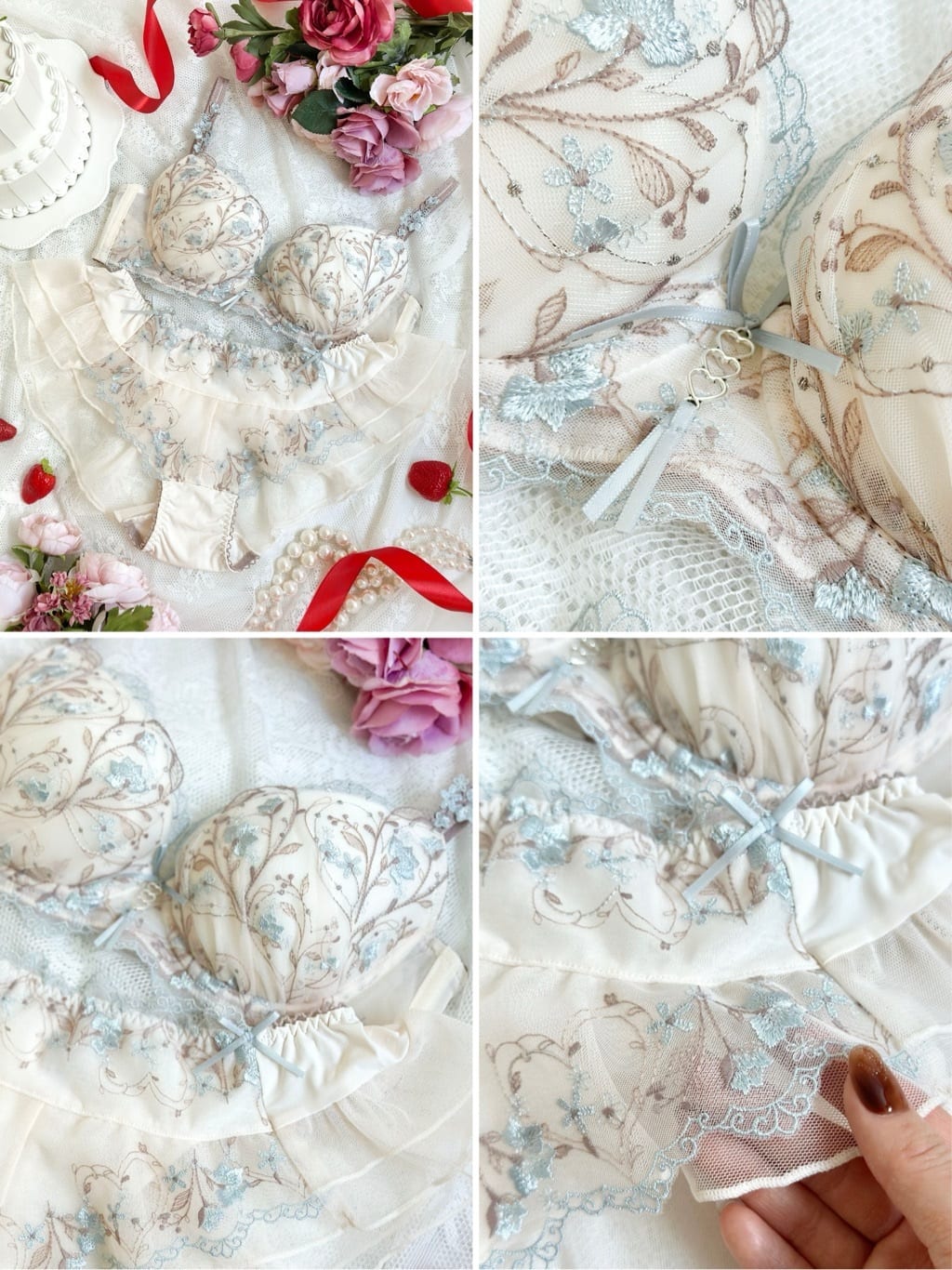misakiさんの「Risa Magli｜フローチェ ブラジャー (D-F) ＜Sweet Rich（スウィートリッチ）＞」を使ったコーディネート