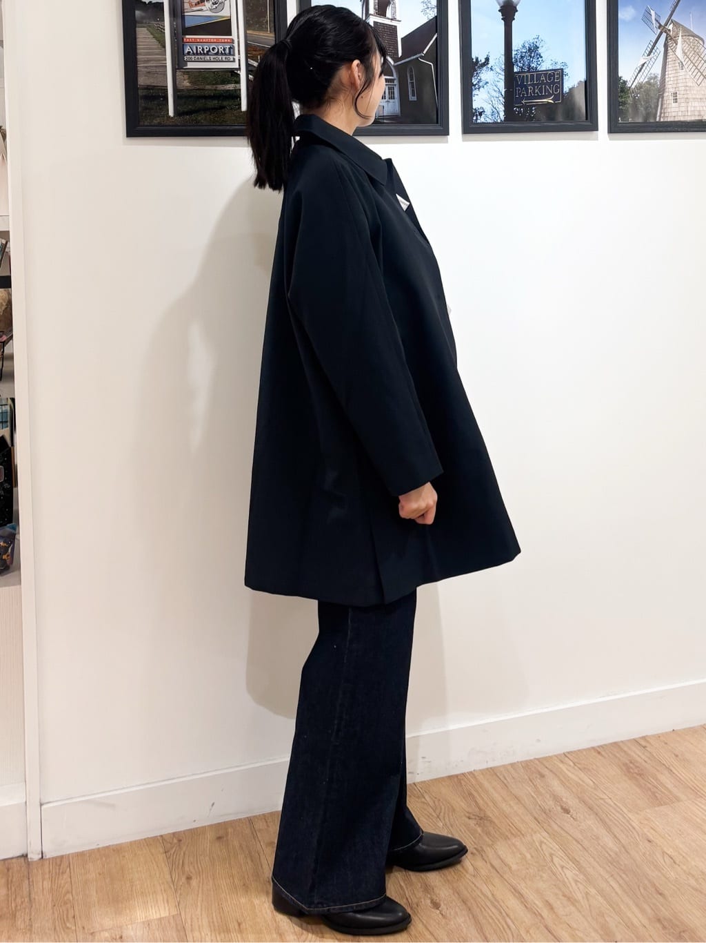 Ririkaさんの「Dessin｜【花粉ガード/撥水加工/洗える】ステンカラースプリングコート」を使ったコーディネート