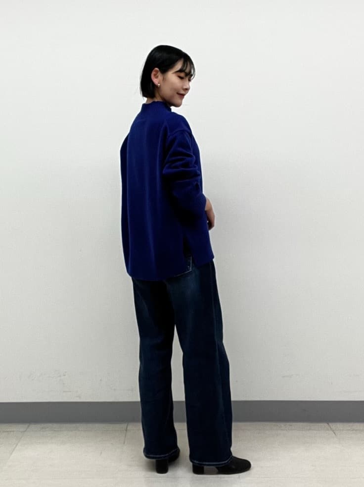 hinanoさんの「INDIVI｜【カシミヤ混】ミドルゲージ ハイネックニット」を使ったコーディネート