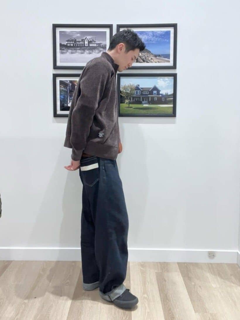 oikawaさんの「Dessin｜【ユニセックス／洗える】コットンカシミヤブレンドセーター」を使ったコーディネート