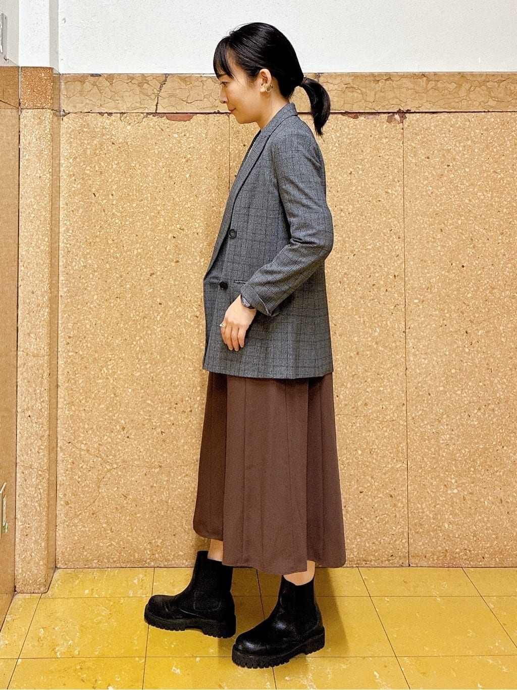 hattoriさんの「INDIVI｜【洗える／UVケア】ジョーゼットフレアワンピース」を使ったコーディネート