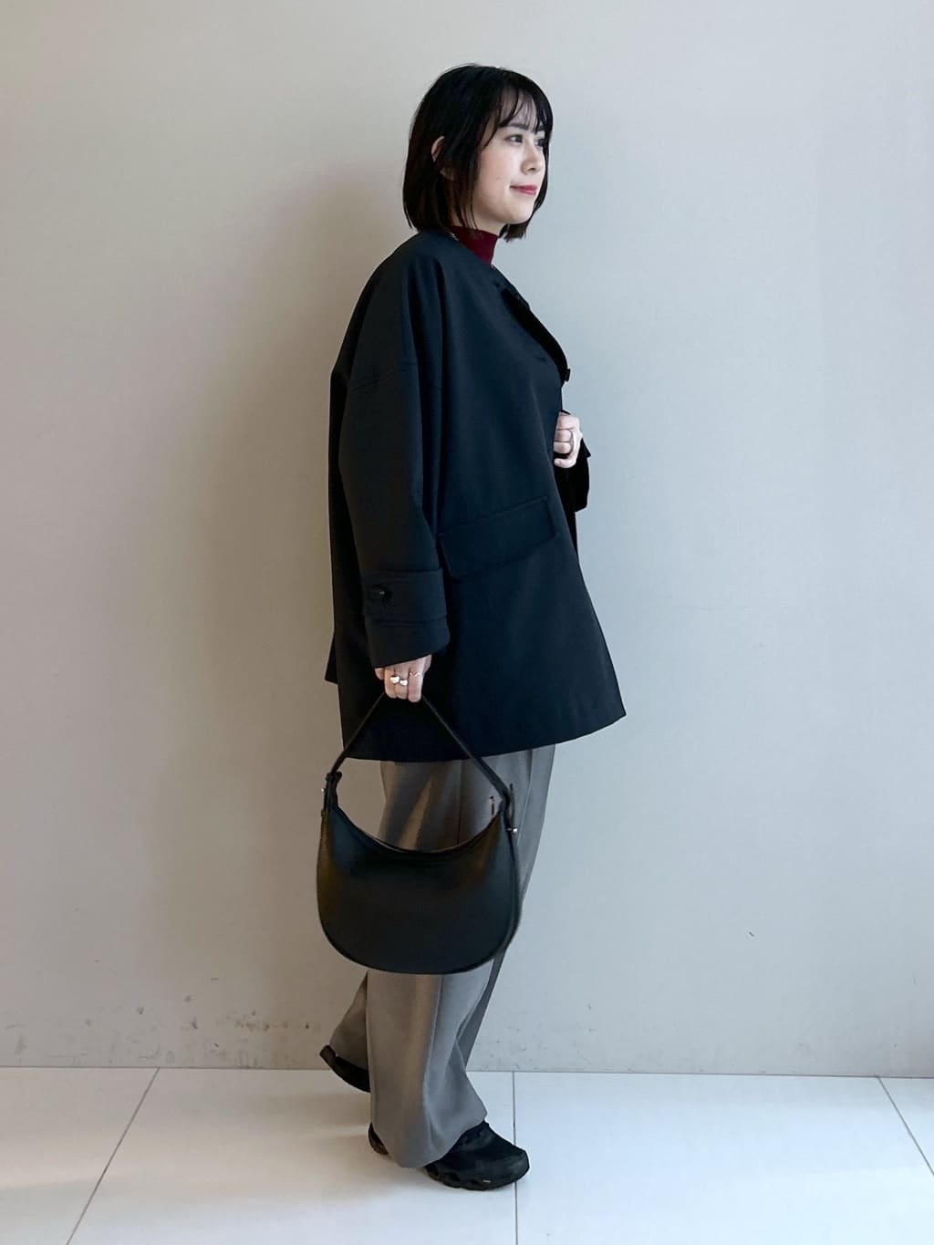 Hirokaさんの「Dessin｜【洗える】リブタートルネックニット」を使ったコーディネート