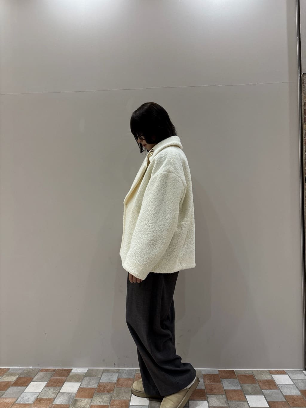 みゆさんの「INDIVI｜センタータックメランジワイドパンツ」を使ったコーディネート