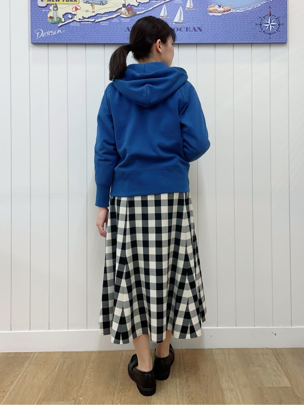 Mayaさんの「Dessin｜【360度可愛い・洗える】バックヘンリーカットソー」を使ったコーディネート