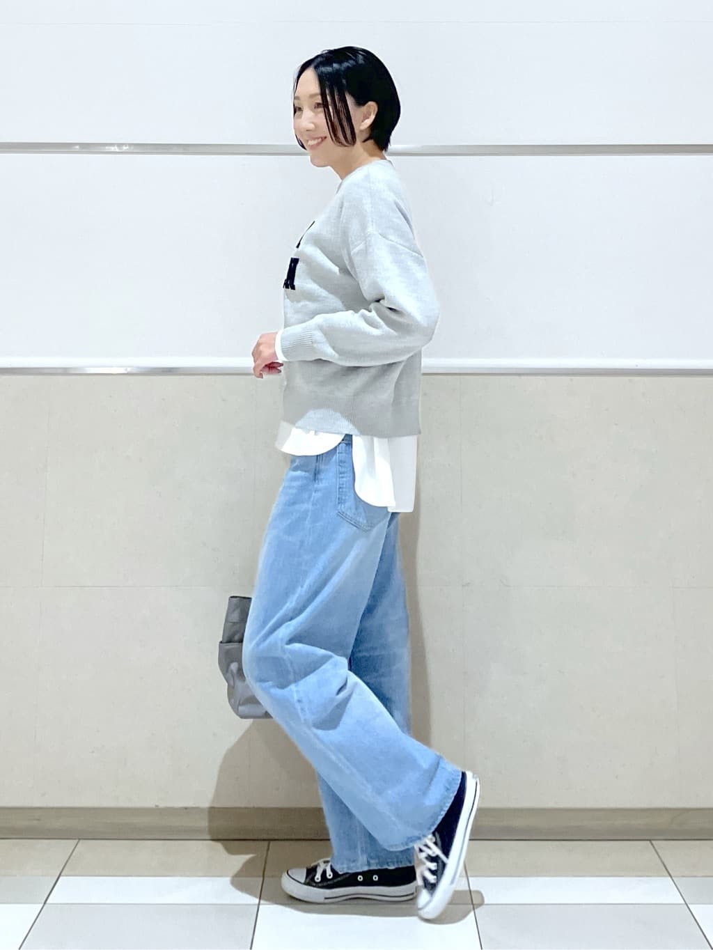 eriko さんの「Dessin｜【体型カバー/レイヤード/洗える】ジョーゼットプルオーバーブラウス」を使ったコーディネート
