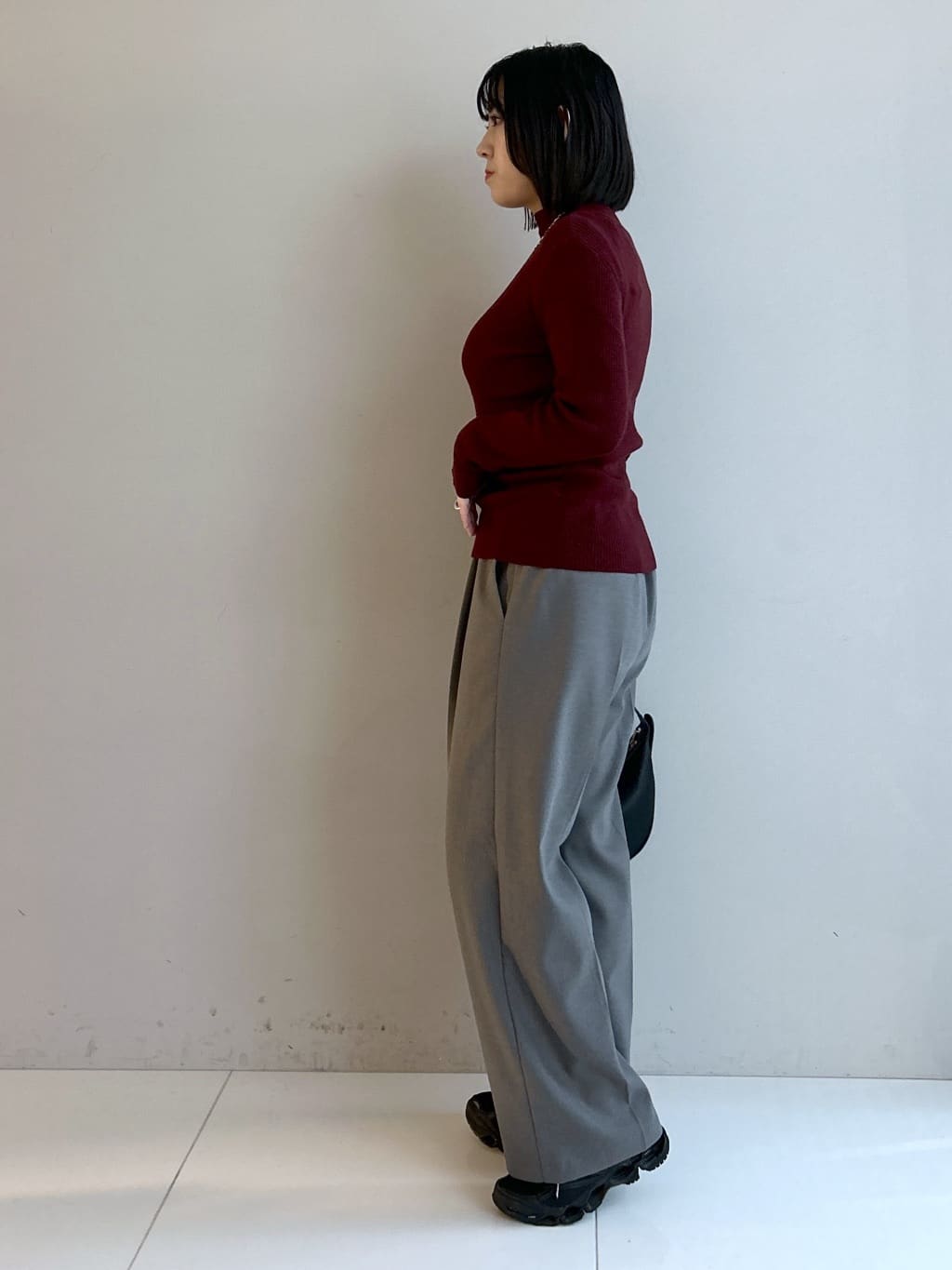 Hirokaさんの「Dessin｜【洗える】リブタートルネックニット」を使ったコーディネート