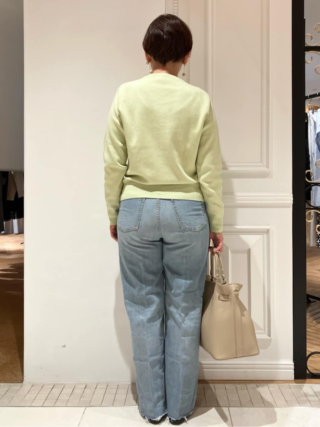TAJIさんの「DRESSTERIOR｜◆ウォッシャブルコットンカシミヤプルオーバーニット」を使ったコーディネート