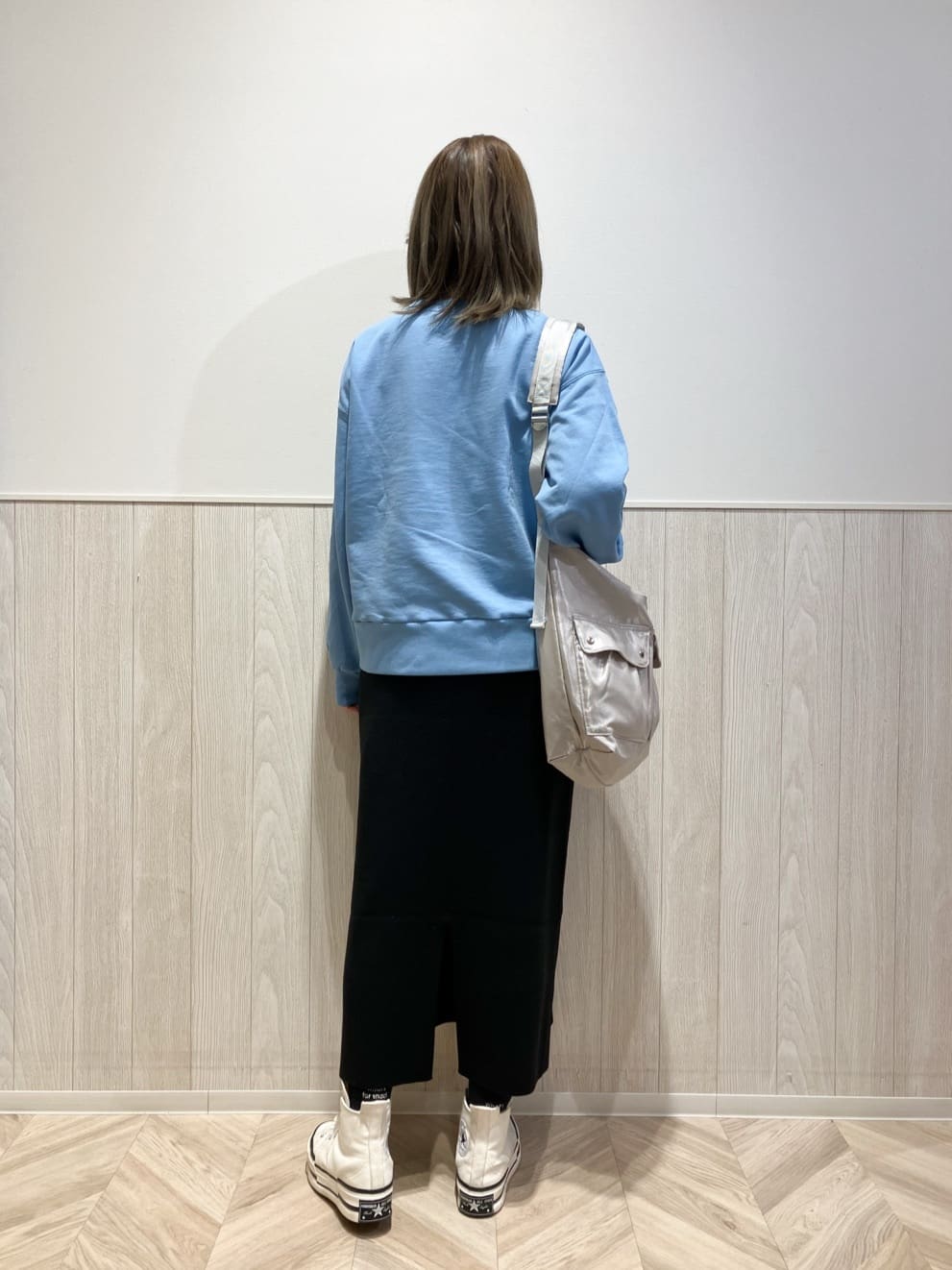 shokoさんの「SHOO･LA･RUE｜【綿100%/洗濯機可/S-LL/選べる4柄】ゆるく決めたい日に プリントアソートスウェット」を使ったコーディネート