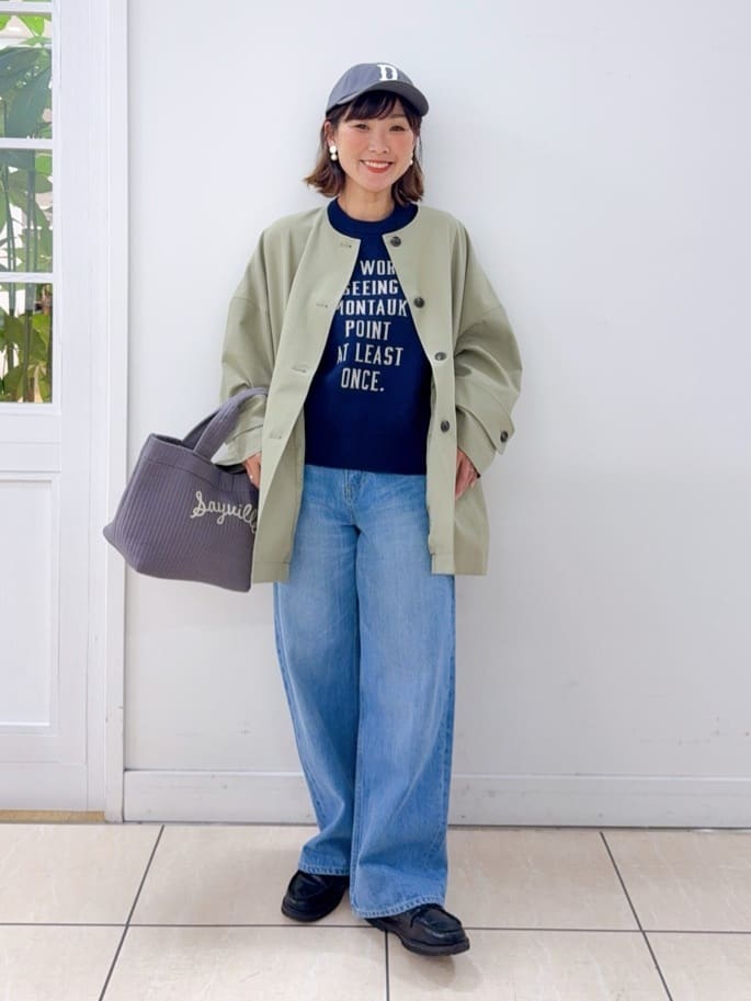Osawaさんの「Dessin｜【ユニセックス／リンクコーデ】  ロゴ刺繍キャップ」を使ったコーディネート