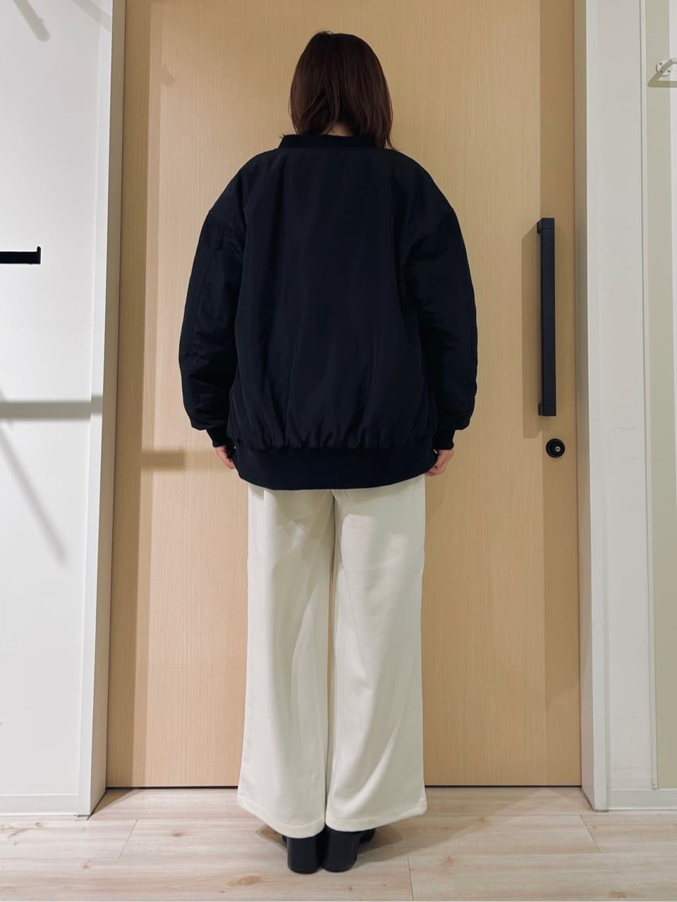 funafunaさんの「SHOO･LA･RUE｜【洗濯機可/S-LL】1枚で華やかに ラメ入りニュアンス柄ニット」を使ったコーディネート