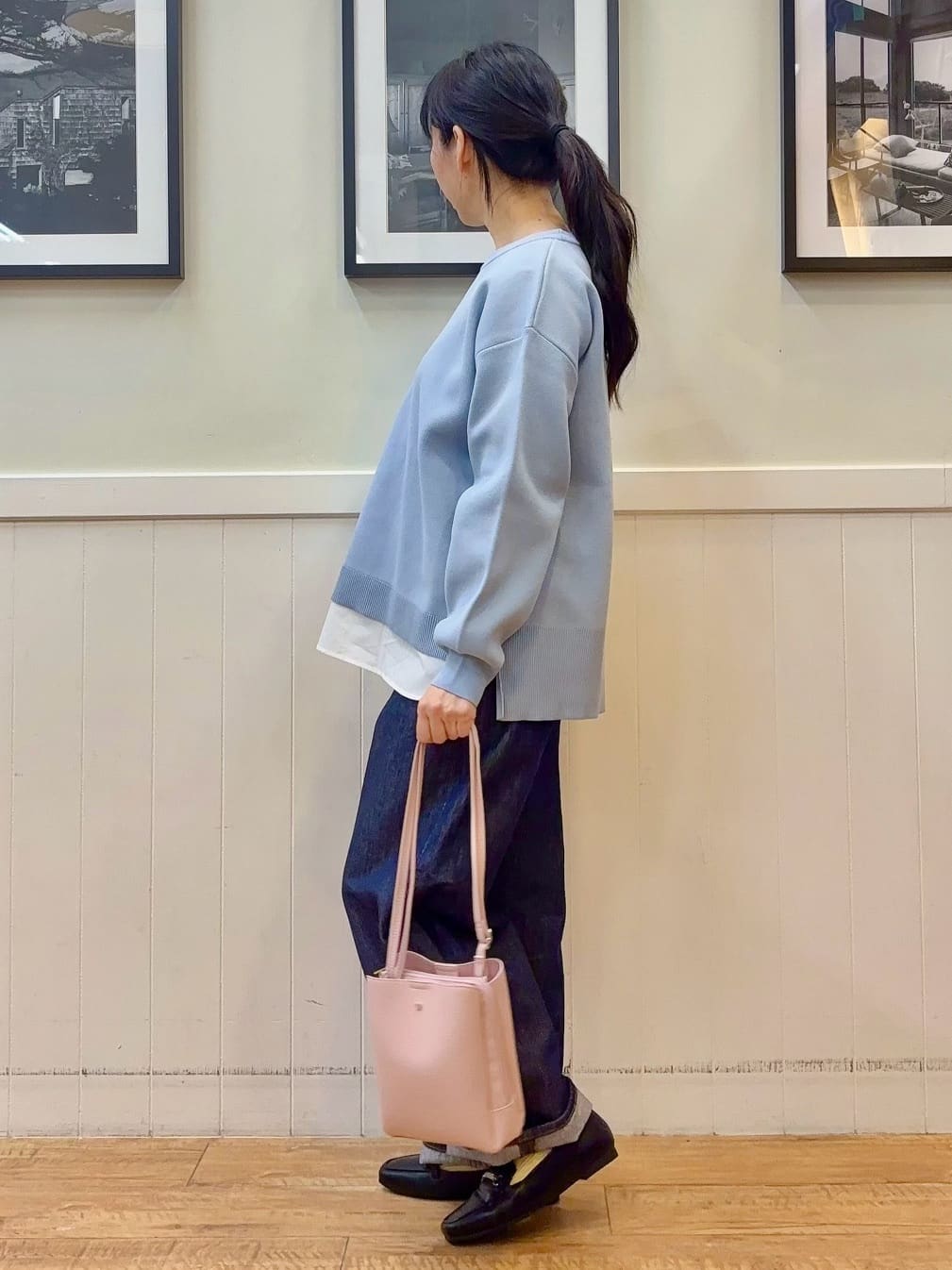 ゆうさんの「SHOO･LA･RUE｜【S-LL】大人も取り入れやすい BIGシルエット MA－1ブルゾン」を使ったコーディネート