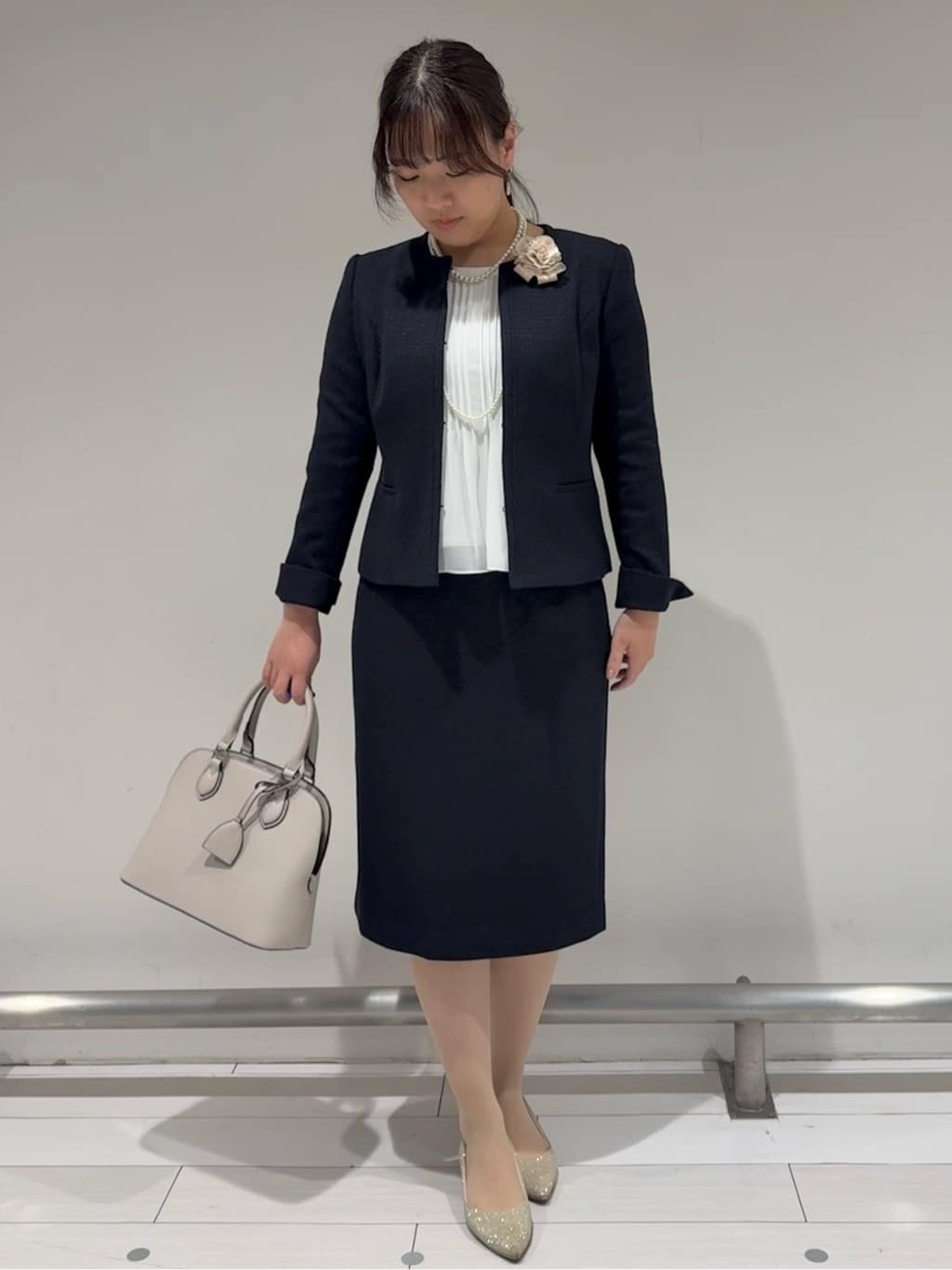 Azusaさんの「Reflect｜【SS-4Lサイズ】ピンタック&times;スカラレースブラウス」を使ったコーディネート