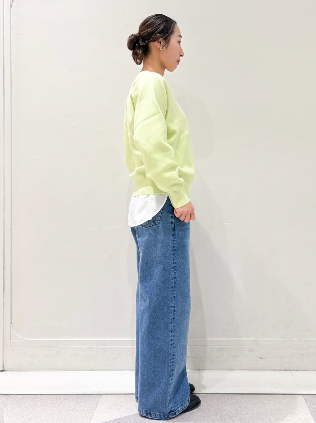 ちえさんの「OPAQUE.CLIP｜スウェットライクニット【洗濯機OK】」を使ったコーディネート