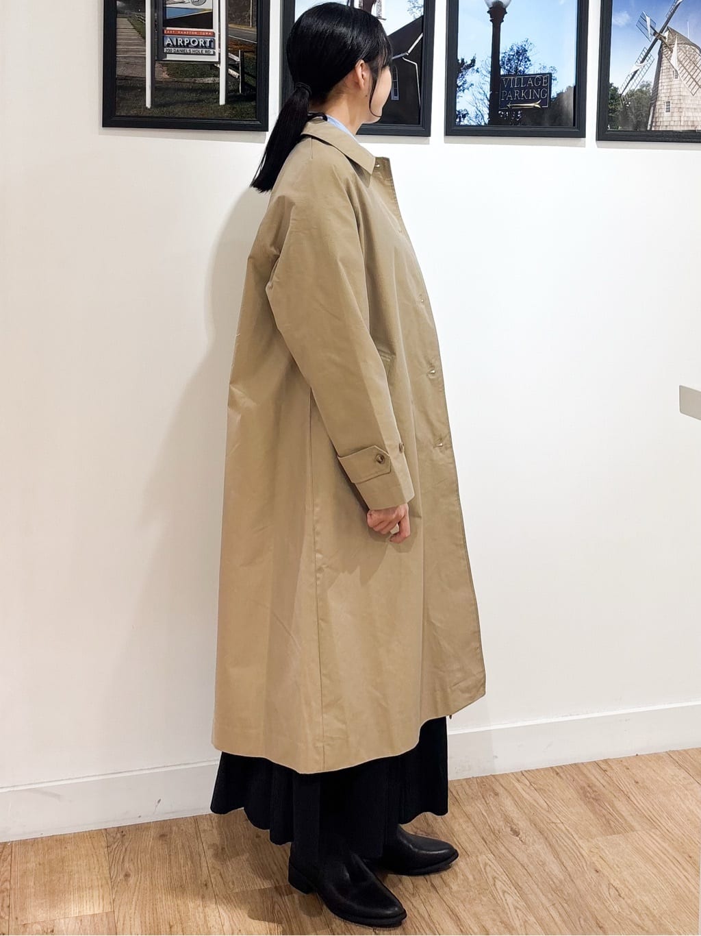 Ririkaさんの「Dessin｜【ユニセックス】シャンブレートレンチコート」を使ったコーディネート