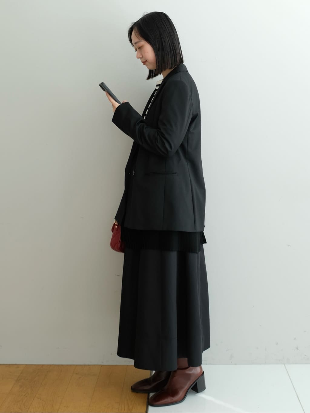Kishimotoさんの「DRESSTERIOR｜◆ショートブーツ」を使ったコーディネート