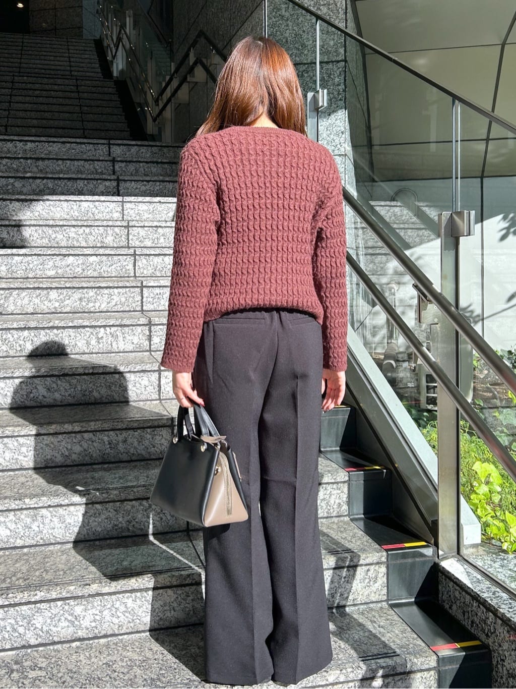 Risaさんの「OPAQUE.CLIP｜モヘヤタッチケーブル金ボタンカーディガン【洗濯機OK】」を使ったコーディネート