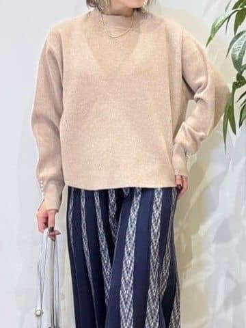 misakiさんの「SHOO･LA･RUE｜【洗濯機可/セットアップ可／S-LL】新色追加 女性らしさ際立つ もちもちニットスカート」を使ったコーディネート
