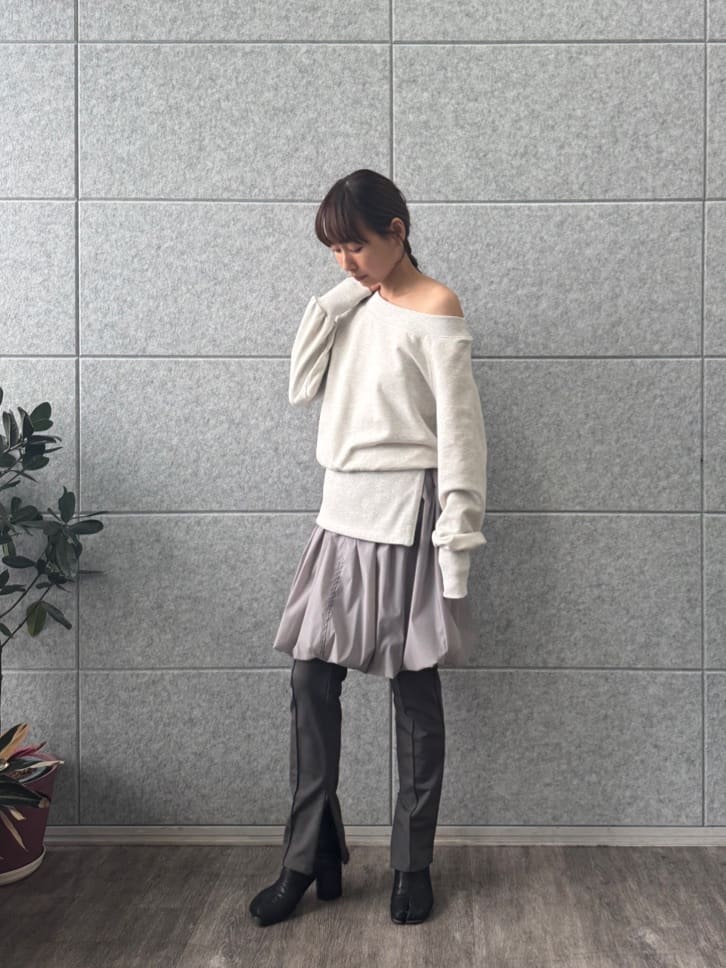 designer yukaさんの「CODE A｜balloon easy skirt」を使ったコーディネート