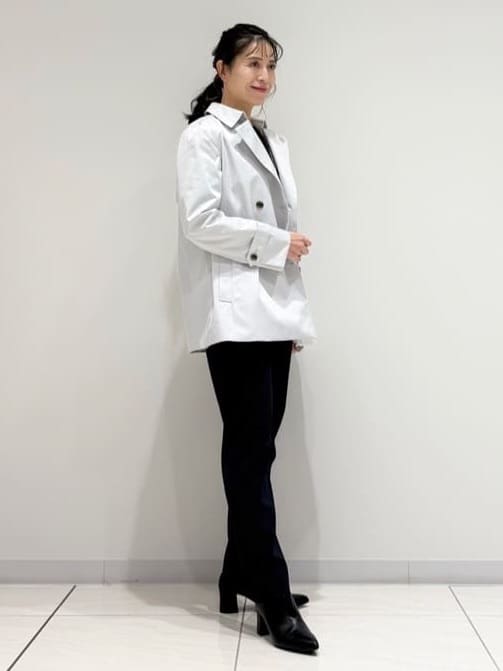 kayoさんの「INDIVI｜【花粉付着防止／撥水／UVケア】名品トレンチコート」を使ったコーディネート