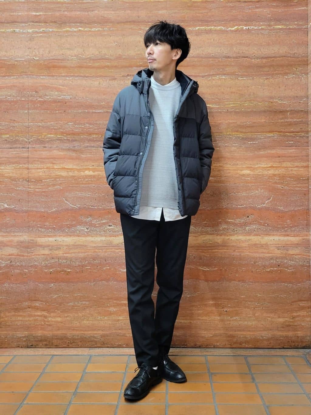 piroyaさんの「TAKEO KIKUCHI｜カラーコンビ ダウンブルゾン」を使ったコーディネート