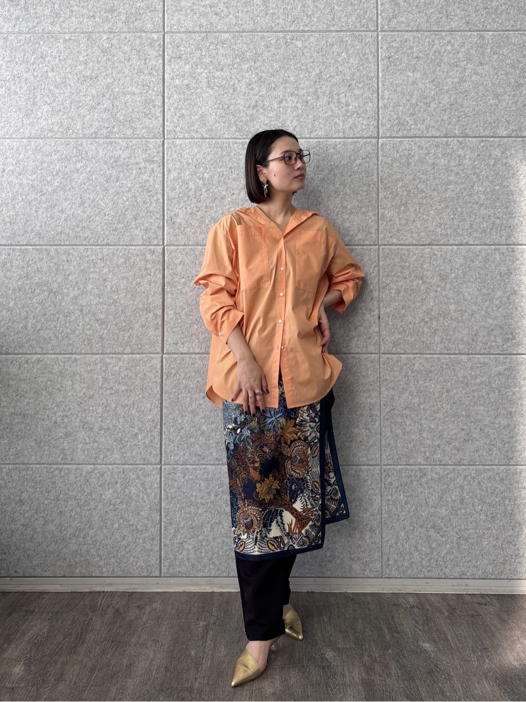 ayanoさんの「INDIVI｜Timeless｜ビッグポケットフォルムシャツ【接触冷感】」を使ったコーディネート