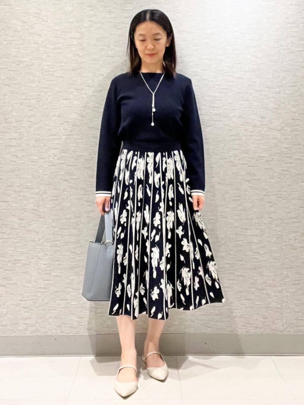 marikoさんの「Reflect｜【セットアップ可】ダブルジャカードニットプルオーバー」を使ったコーディネート