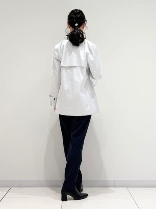 kayoさんの「INDIVI｜【花粉付着防止／撥水／UVケア】名品トレンチコート」を使ったコーディネート