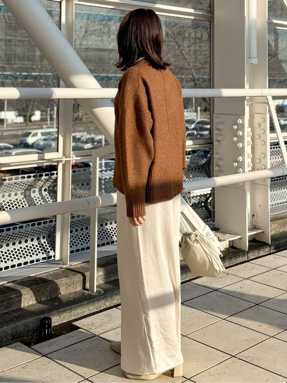 yuka.aさんの「OPAQUE.CLIP｜ふわふわハイネックニット【洗濯機OK】」を使ったコーディネート