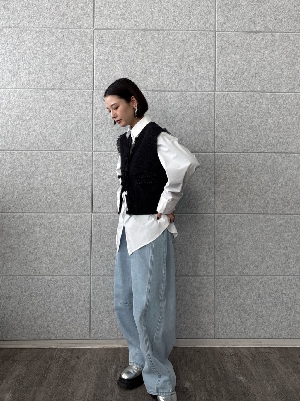 ayanoさんの「INDIVI｜Timeless｜ビッグポケットフォルムシャツ【接触冷感】」を使ったコーディネート