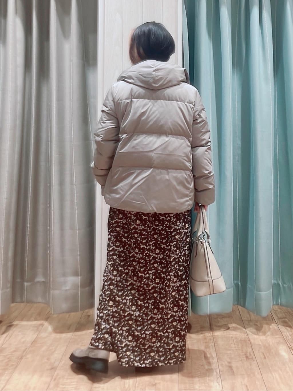 aaamiさんの「SHOO･LA･RUE｜【撥水/洗える】ショートフーディーダウン」を使ったコーディネート