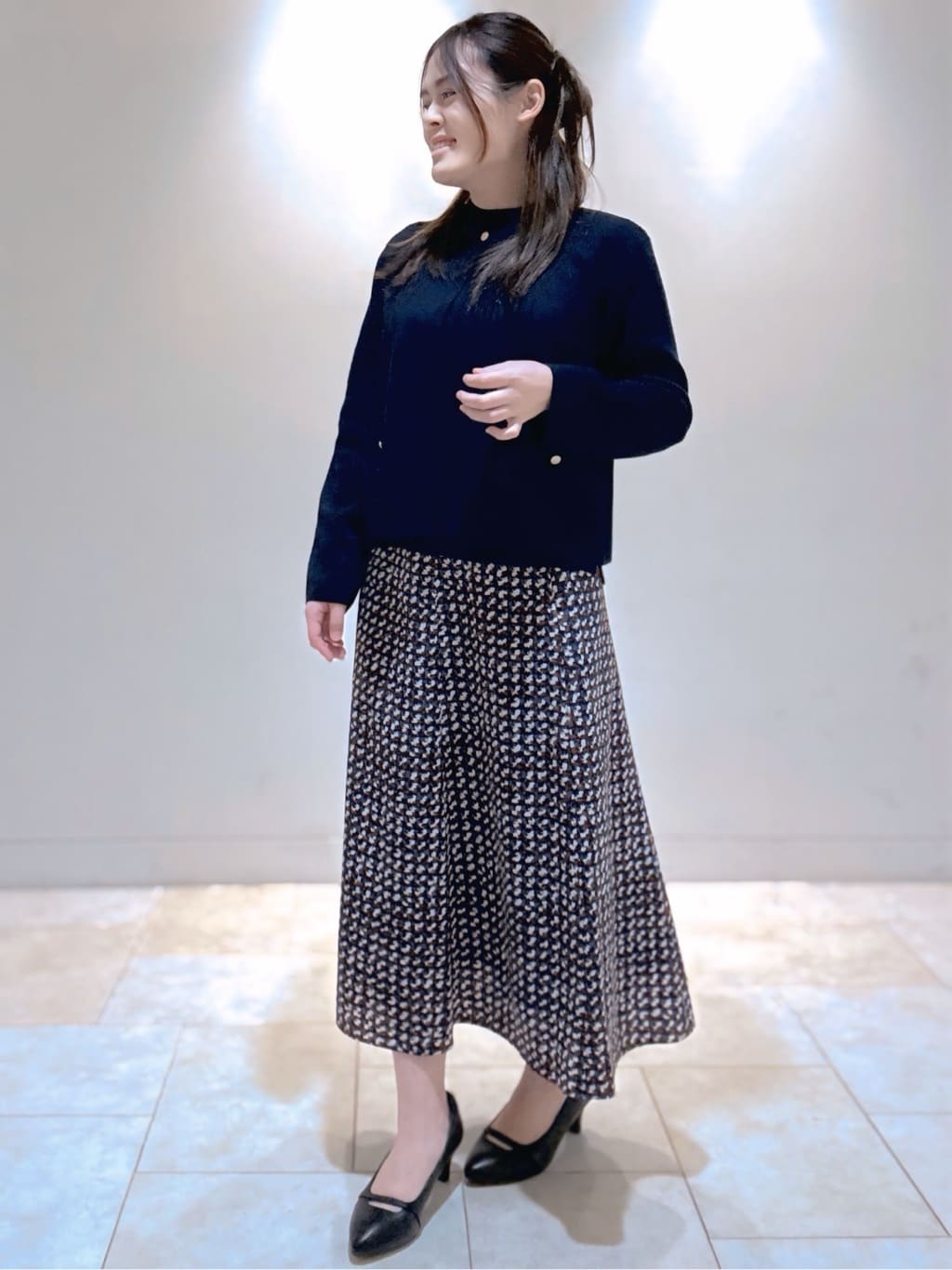 S&auml;K&iuml;さんの「Reflect｜【選べる5色／アンサンブル可】クルーネックカーディガン」を使ったコーディネート