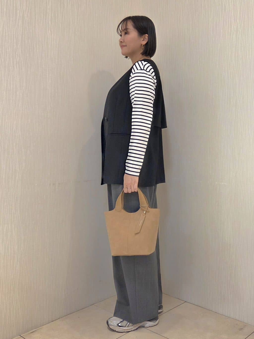 naokoさんの「UNTITLED｜【ロング丈/軽やか】テーラード　リバーコート」を使ったコーディネート