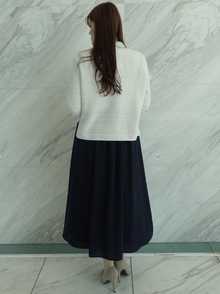 sayaさんの「COUP DE CHANCE｜【手洗い可／日本製】和紙ニットプルオーバー」を使ったコーディネート