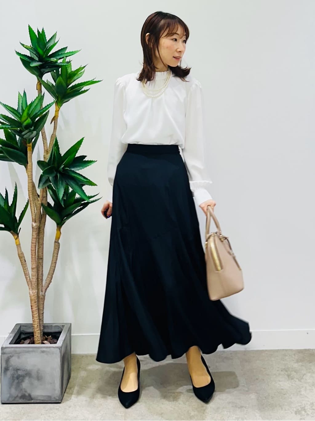 Miwaさんの「UNTITLED｜【オンオフ使える】スラブツイード ジレ」を使ったコーディネート