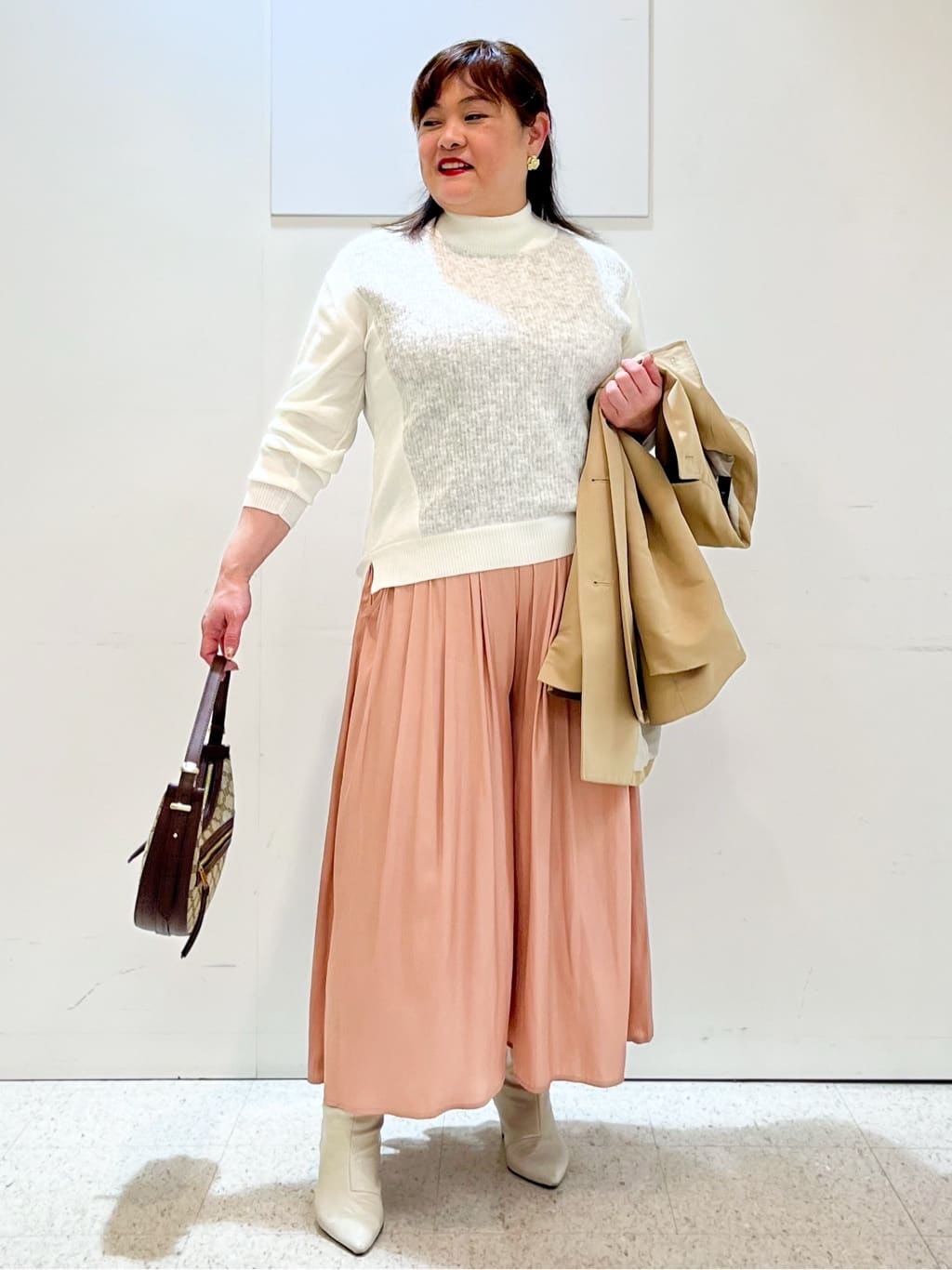 kimmyさんの「Reflect｜アーガイル柄ハイネックニット」を使ったコーディネート