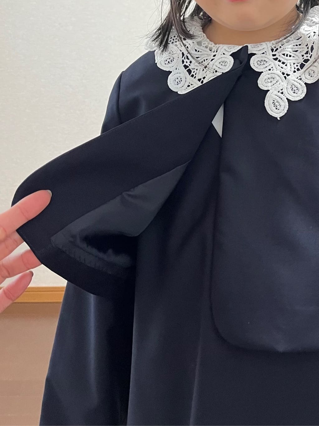 canaさんの「Dessin｜【2点セット/セレモニー】レースカラーブラウスセットアップワンピース」を使ったコーディネート