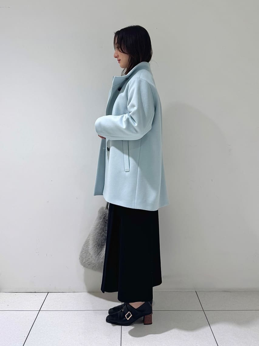 そんさんの「INDIVI｜【洗える／カシミヤ混】ボトルネック ドルマンスリーブニット」を使ったコーディネート