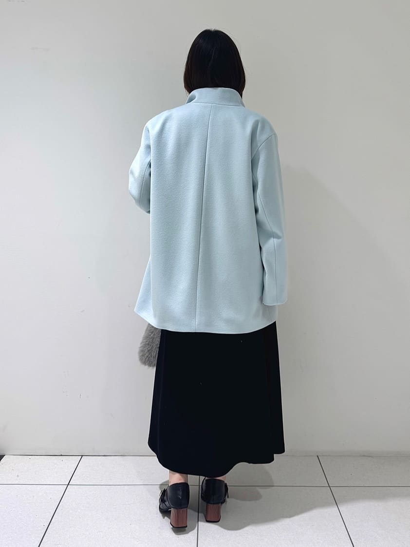 そんさんの「INDIVI｜【洗える／カシミヤ混】ボトルネック ドルマンスリーブニット」を使ったコーディネート