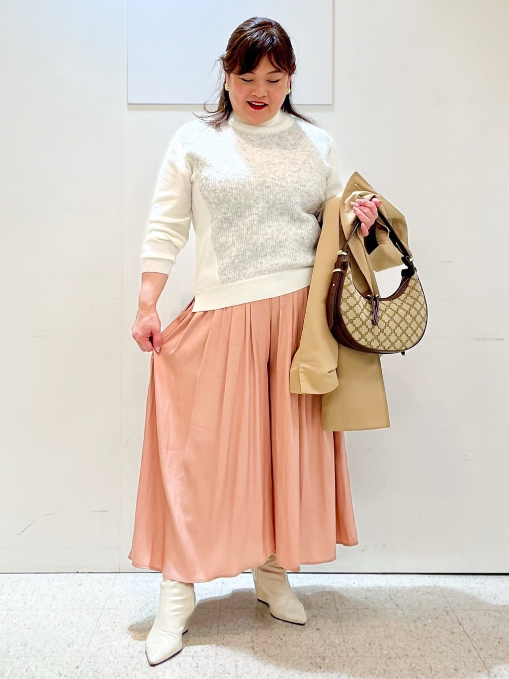 kimmyさんの「Reflect｜アーガイル柄ハイネックニット」を使ったコーディネート