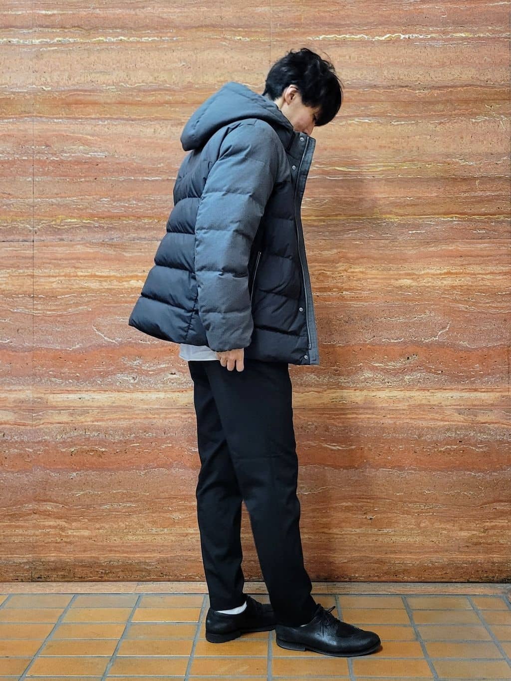 piroyaさんの「TAKEO KIKUCHI｜カラーコンビ ダウンブルゾン」を使ったコーディネート