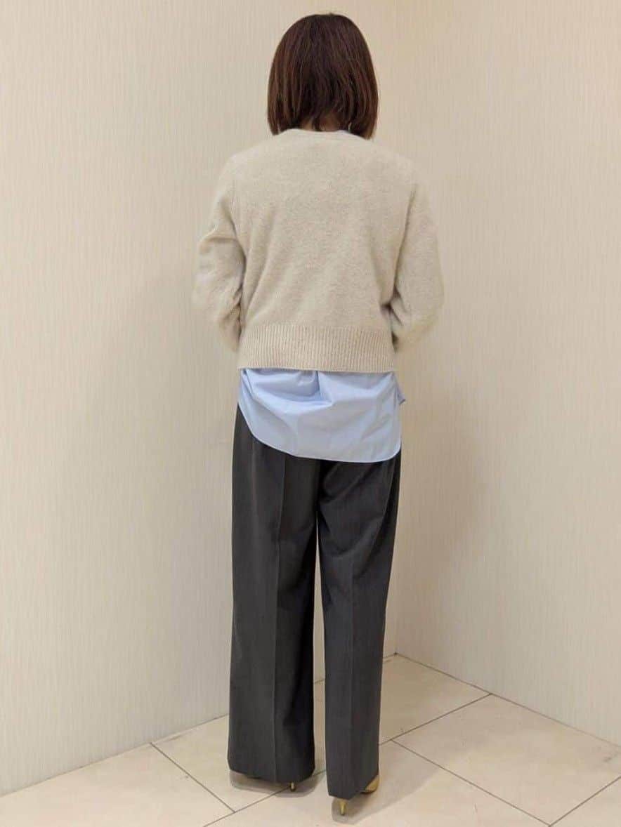 u-macoさんの「UNTITLED｜【ふわふわニット/前後2WAY】フォックスカシミヤカーディガン」を使ったコーディネート