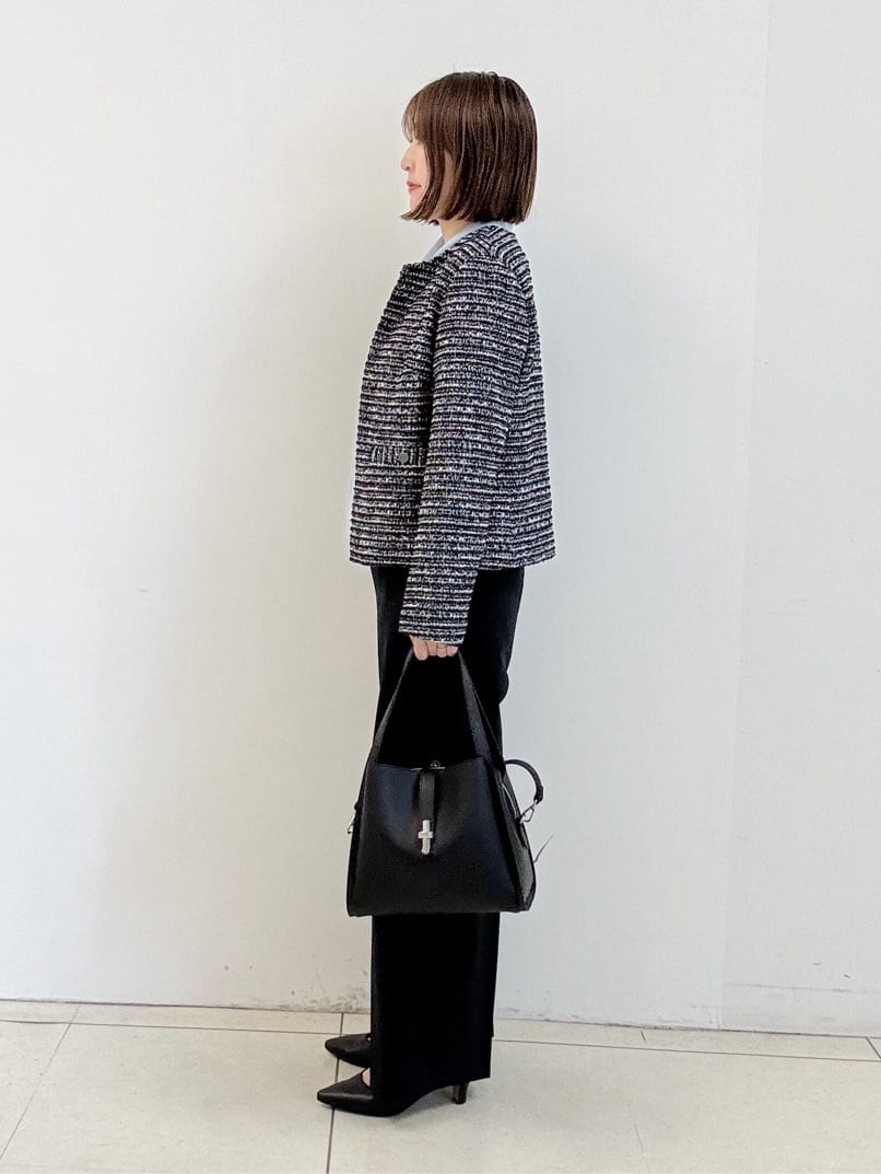 yoshiyaさんの「INDIVI｜【洗える】ジョーゼットボウタイブラウス」を使ったコーディネート