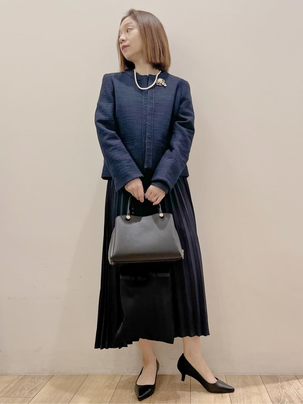 kcさんの「OPAQUE.CLIP｜《通勤対応》 コットンツイードジャケット」を使ったコーディネート