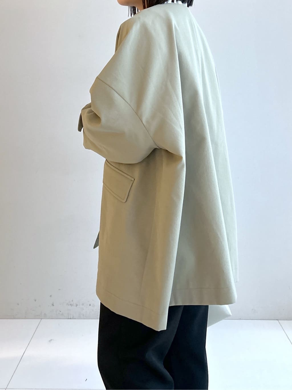 Hirokaさんの「Dessin｜【花粉ガード/撥水加工/洗える】クルーネックスプリングコート」を使ったコーディネート