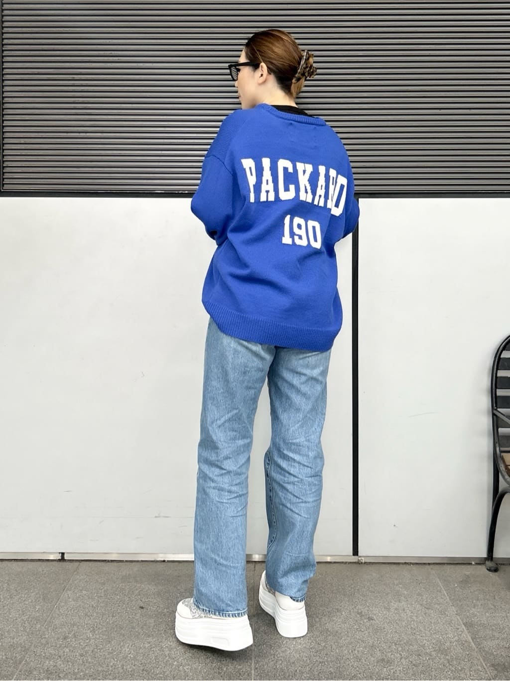 machikoさんの「ESPERANZA｜ゴールドライン厚底フラットスニーカー」を使ったコーディネート